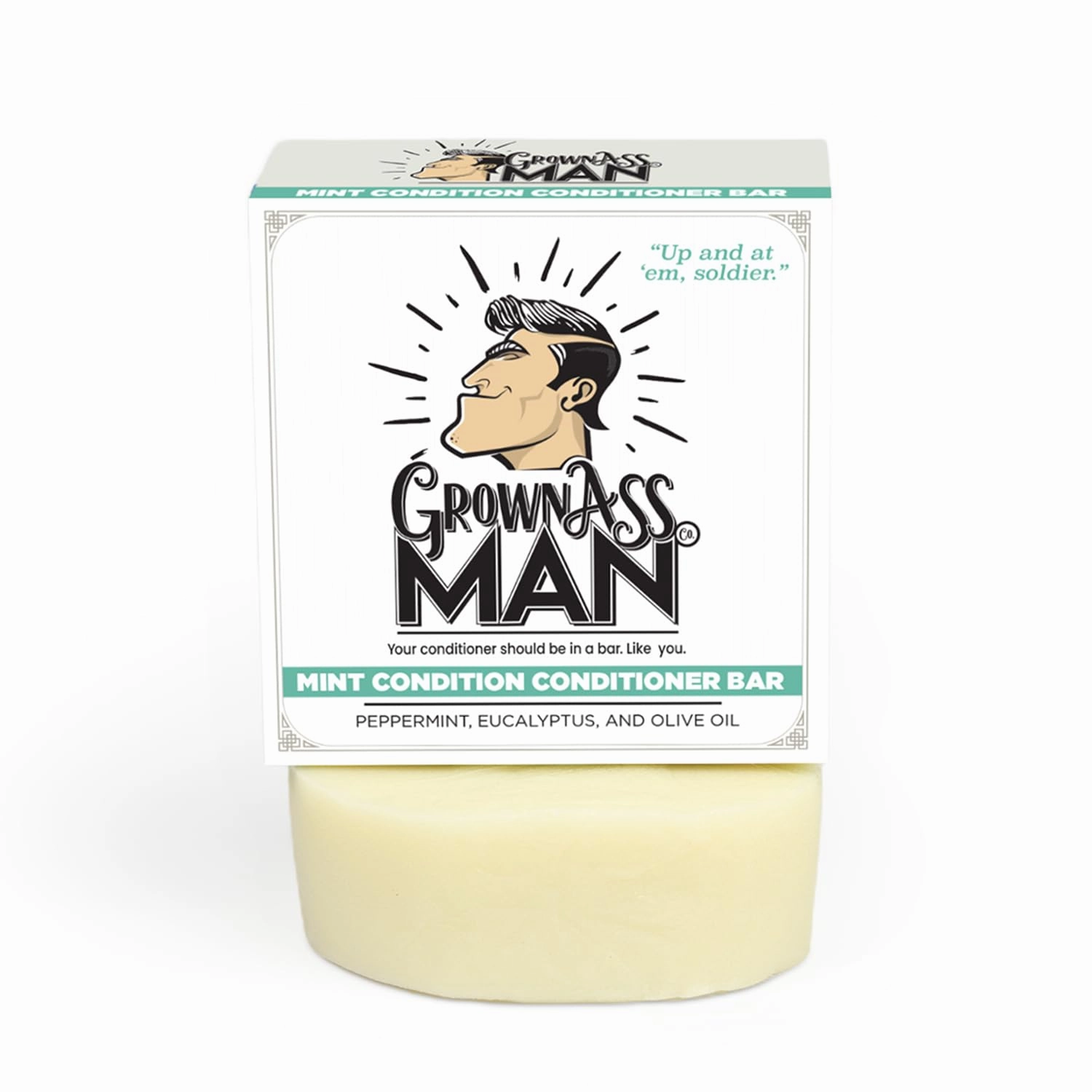 Conditioner Bar - Plastic Free & Eco-Friendly, Natural & Organic Hydration for All Hair Made with Essential Oils for Soft, Smooth, Healthy Hair, 4.5 oz Bar (Mint Condition, 3-Pack)