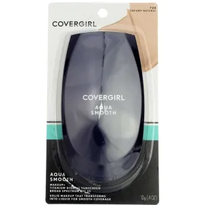 CoverGirl Smoothers AquaSmooth Compact Foundation, Creamy Natural [720] 0.40 oz (Pack of 4)