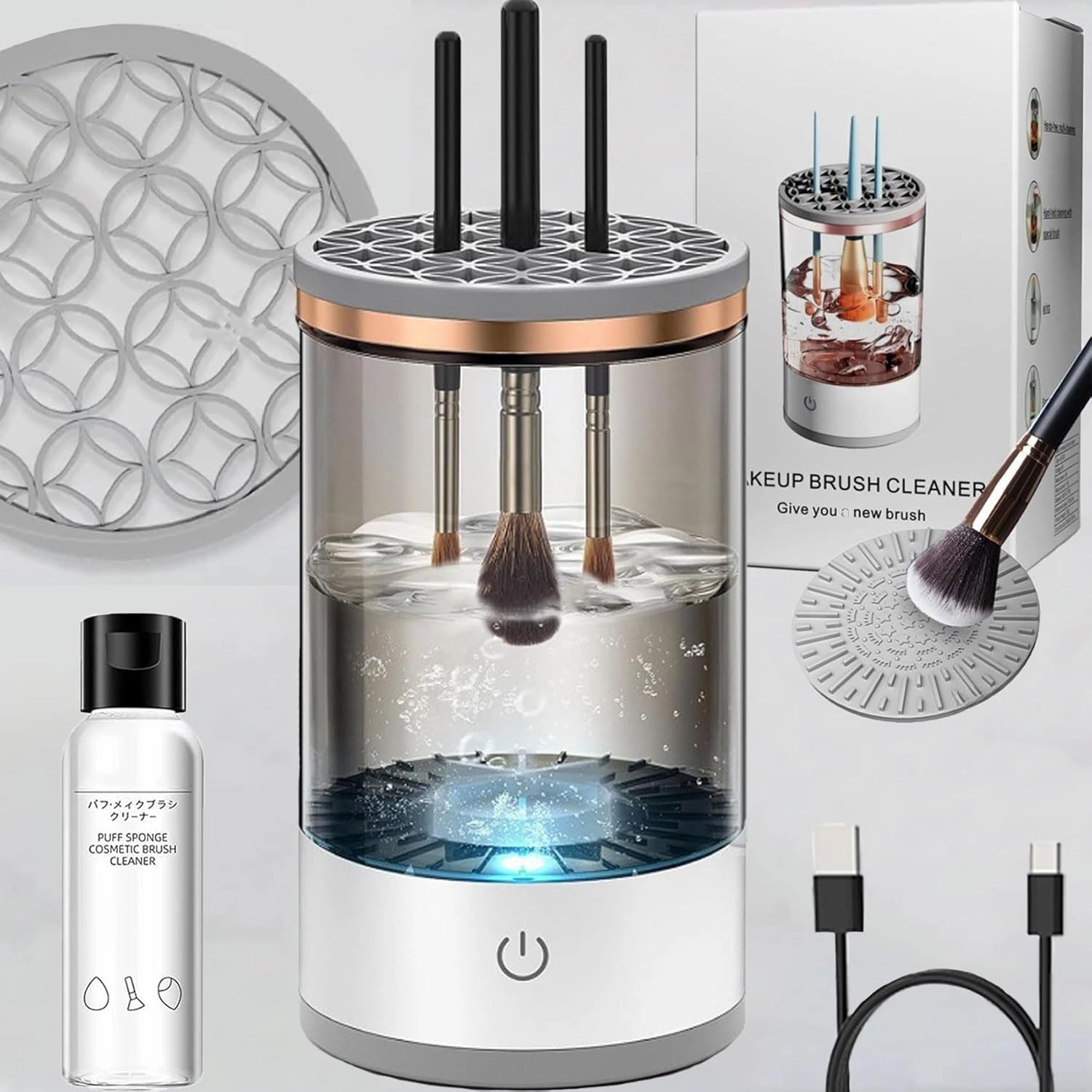 Cozy Luna Makeup Brush Cleaner,BeautySwirl - Cosmetic Brush Cleaner,2025 New - 1Pcs