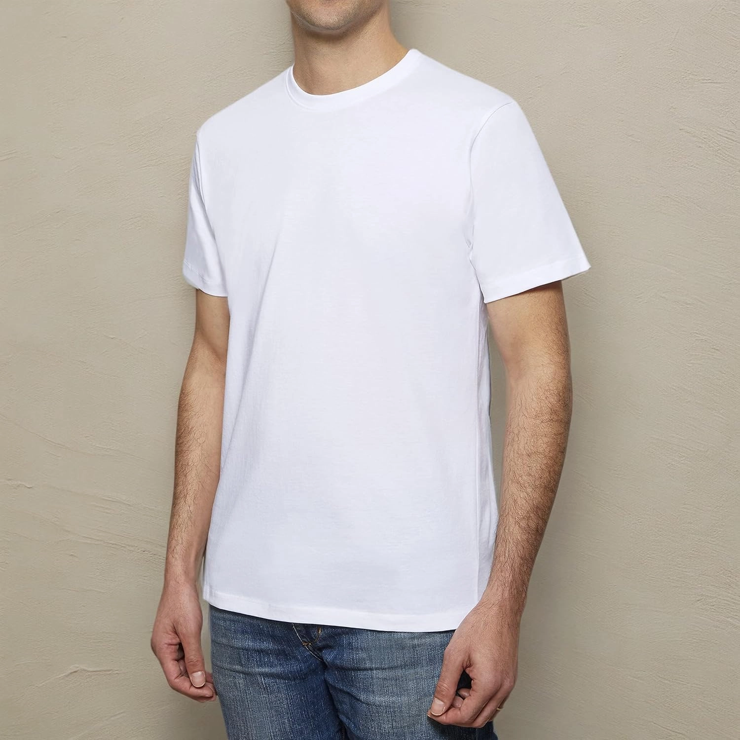 Crewneck 100% Certified Organic Cotton, Soft Shirts for Men