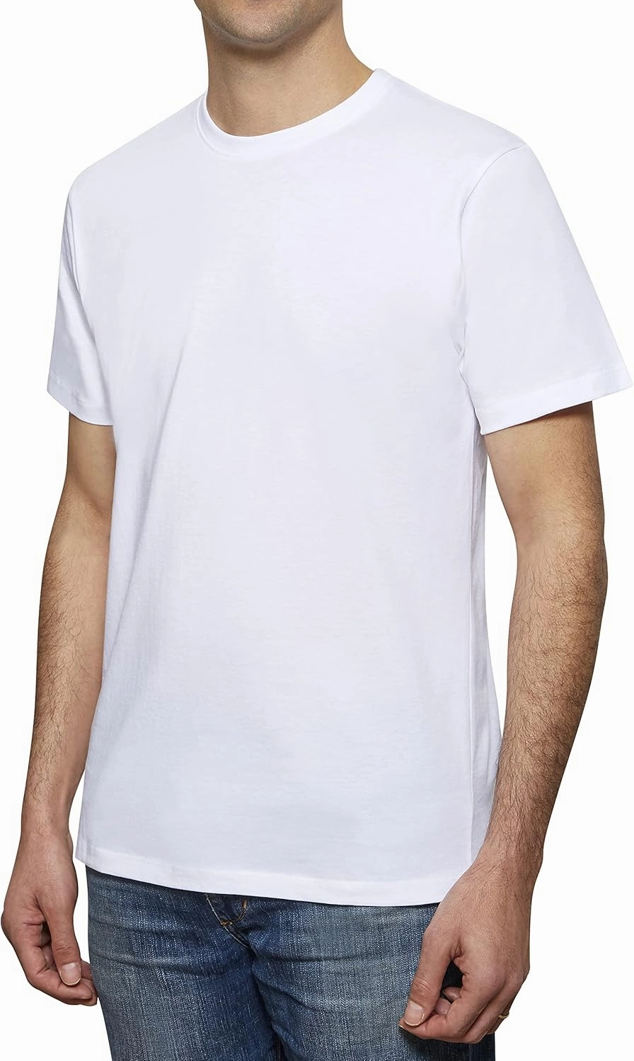 Crewneck 100% Certified Organic Cotton, Soft Shirts for Men