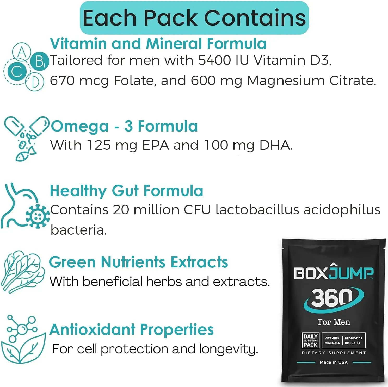 Daily Multivitamin for Men, Supplement with 30  Essential Vitamins and Minerals, Includes Vitamin A, C, D, E, B1, B2, B6, B12 for Energy, Immune Support, and Overall Health – 30-Day Supply