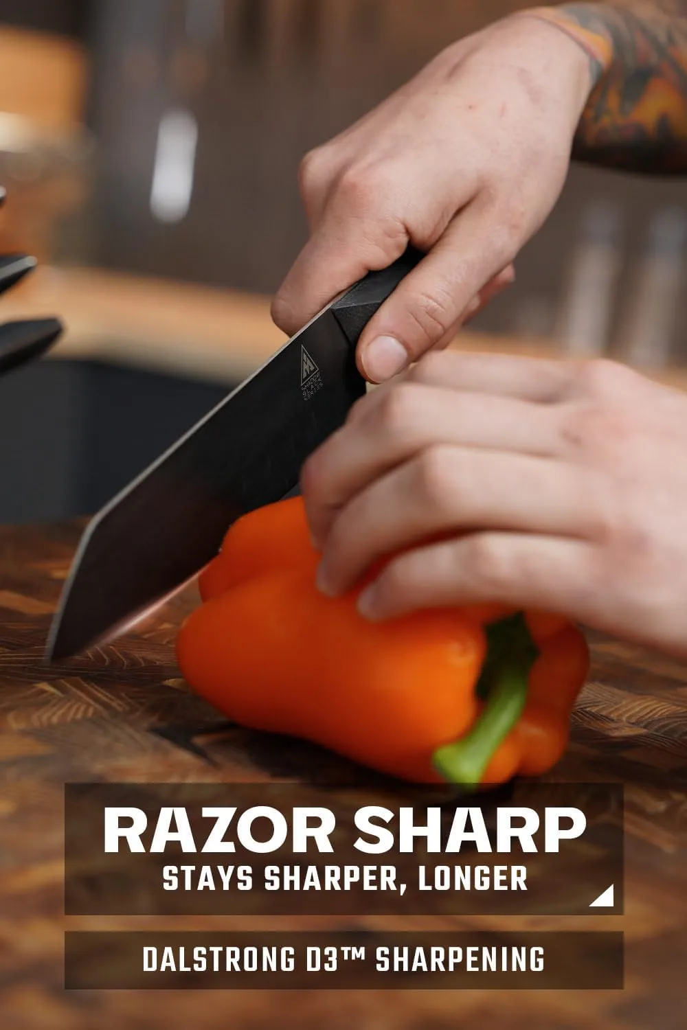 Dalstrong Santoku Knife - 7 inch - Shadow Black Series - Razor Sharp Kitchen Knife - Black Titanium Nitride Coated - High Carbon - 7CR17MOV-X Vacuum Treated Steel - Sheath - Vegetable - NSF Certified