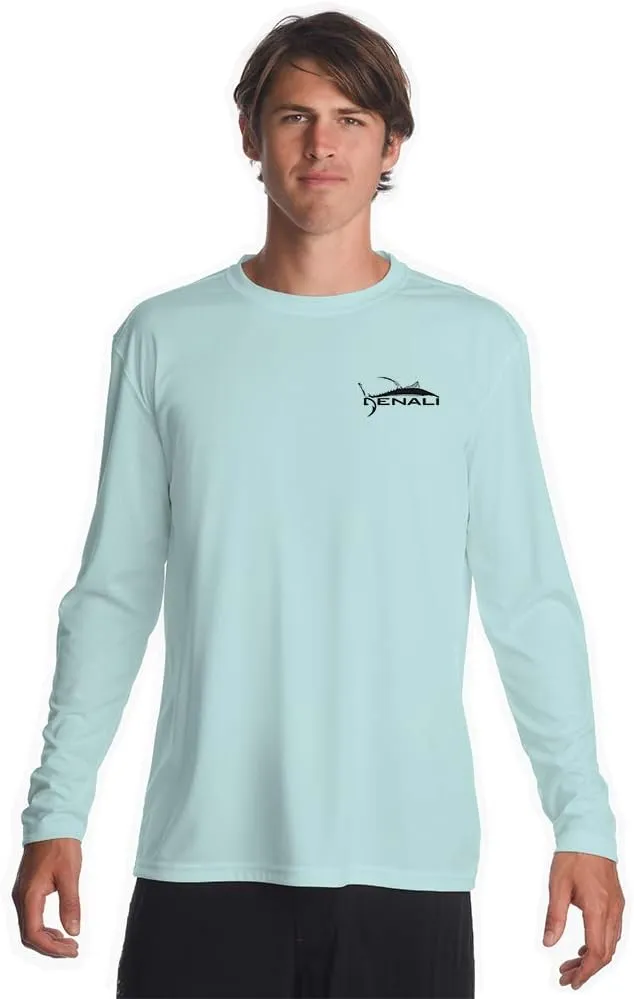 Denali Men's Tuna Logo Tournament Teaser UPF 50  Long Sleeve T-Shirt, UV Protection, Quick Dry Fisherman's Shirt