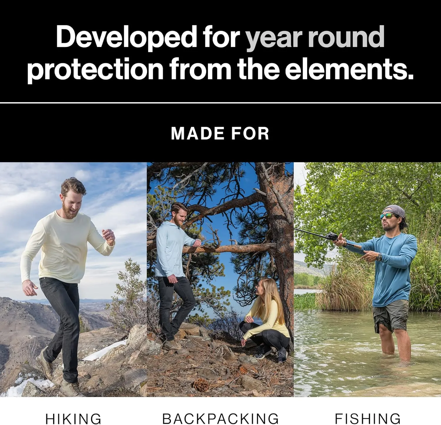 Denali Performance Fishing Men’s Teaser UPF 50  ProtectUV Mega Solar