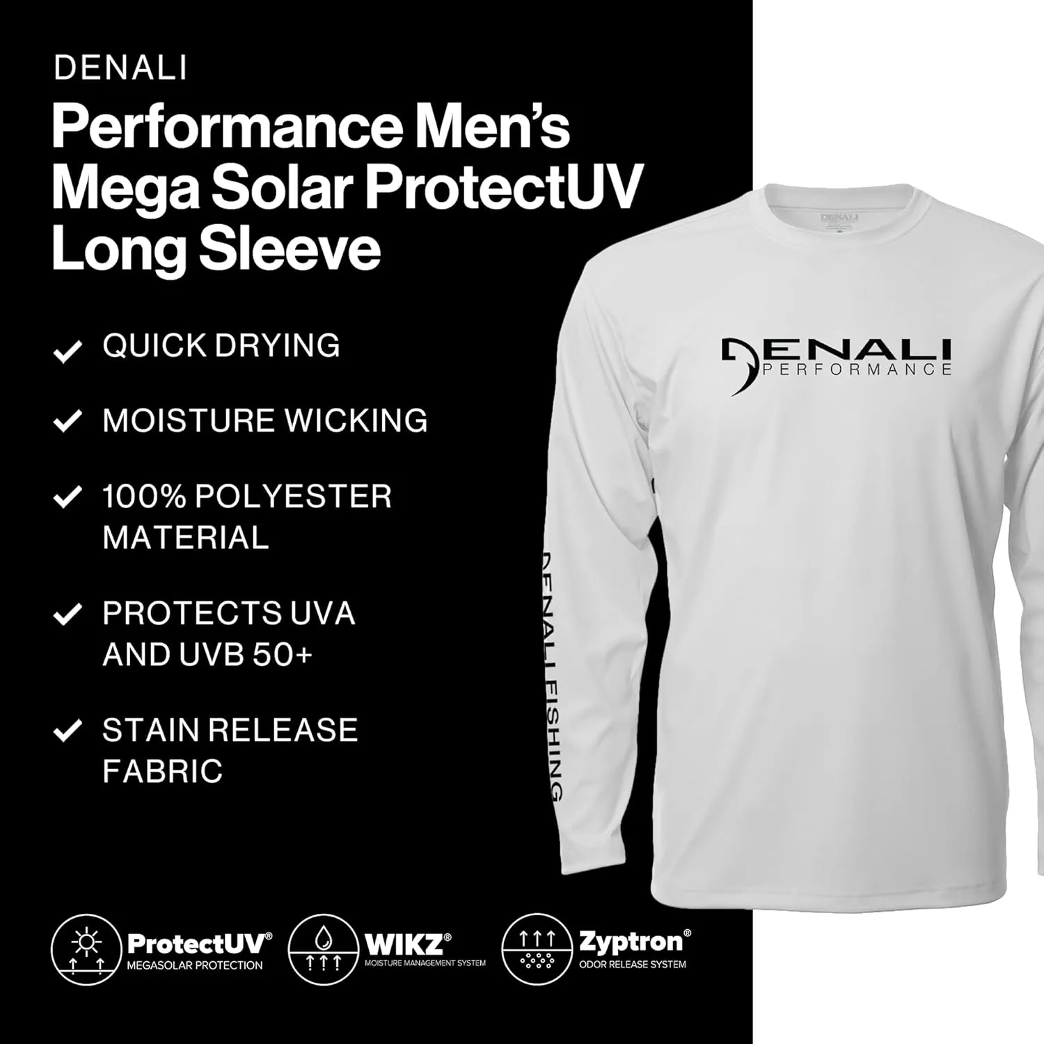 Denali Performance Fishing Men’s Teaser UPF 50  ProtectUV Mega Solar