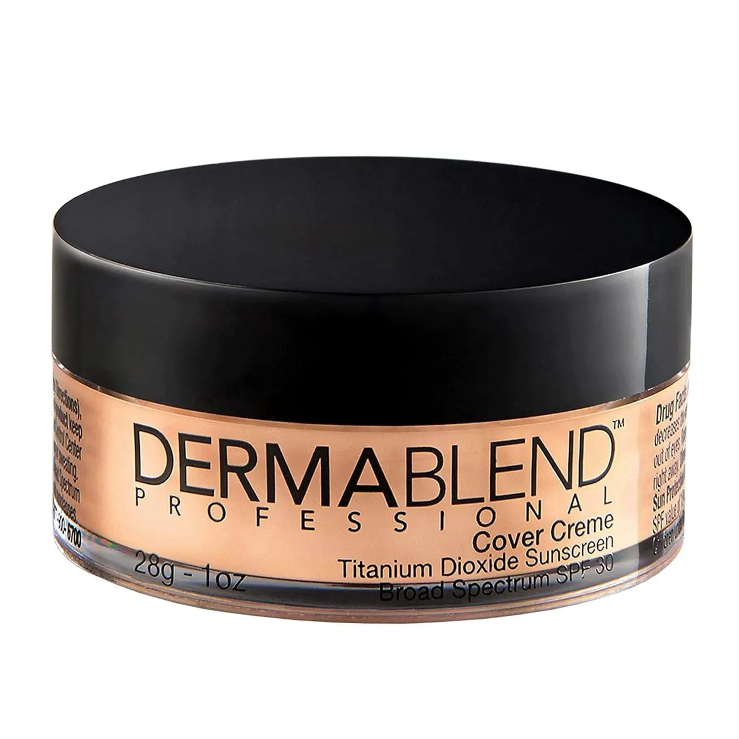 Dermablend Cover Crème Full Coverage Foundation Makeup, Hydrating Cream Concealer for Dark Circles and Blemishes, Maximum Coverage with Mineral Sunscreen SPF 30, 1 OZ