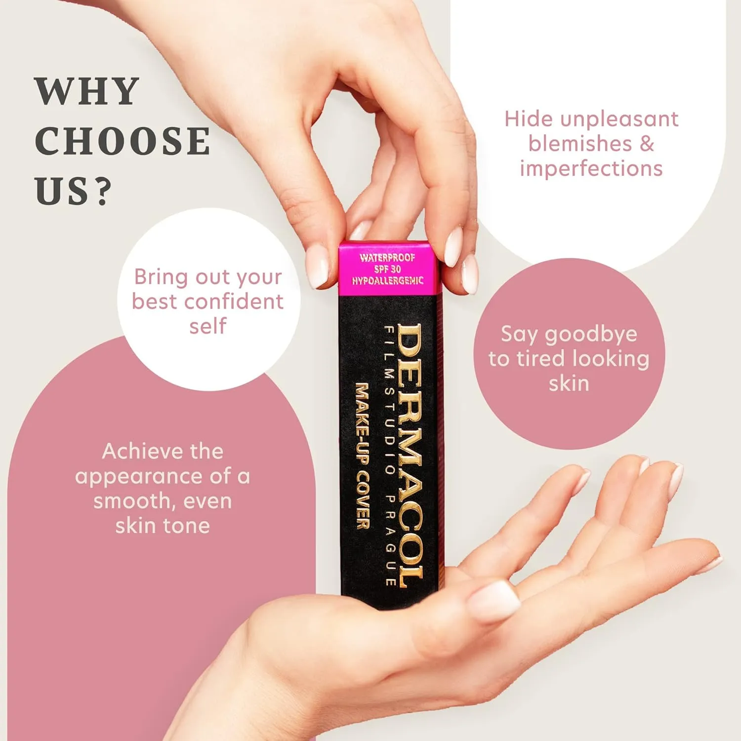 Dermacol - Full Coverage Foundation, Liquid Makeup Matte Foundation with SPF 30, Waterproof Foundation for Oily Skin, Acne, & Under Eye Bags, Long-Lasting Makeup Products, 30g, Shade 209