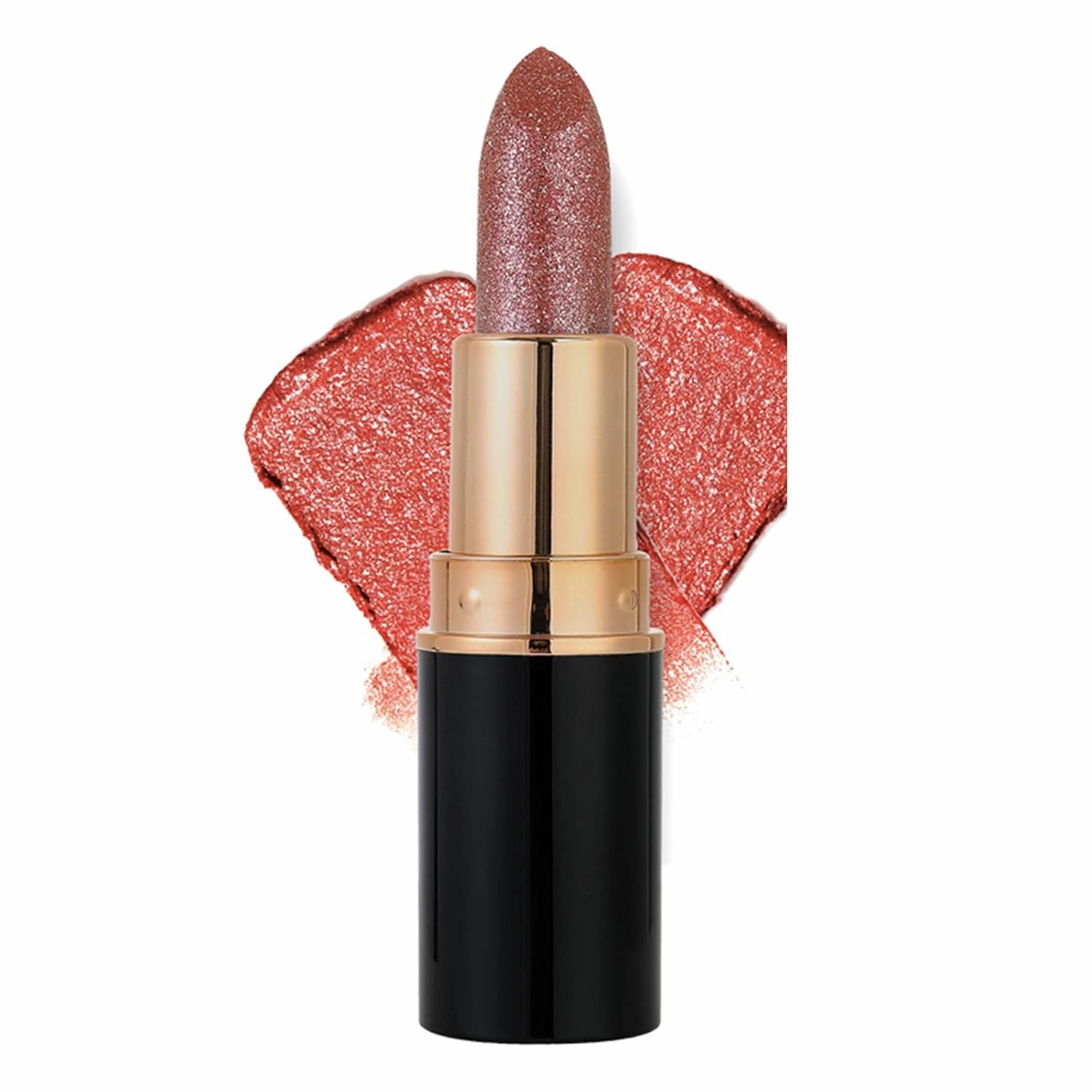 Diamond Lip Gloss Glitter Lipstick Waterproof, Metallic Lipstick for Women, Lightweight Hydrating Formula, Longlasting Waterproof Smudgeproof and Non-stick (#4, 0.2Fl Oz)