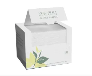 Disposable Face Towel XL, Chemical Free Face Wipes, Ultimate Makeup Wipes, Vegan Skincare, Ultra Soft & Lint Free, 50 Disposable Towels