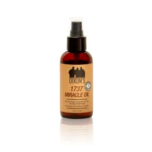 Dixon's 1737 Miracle Oil, Natural Organic Beard, Scalp, Hair Oil for Softening, Shine, Breakage Reduction, Scalp Hydration Organic Nourishment (2 fl Oz)