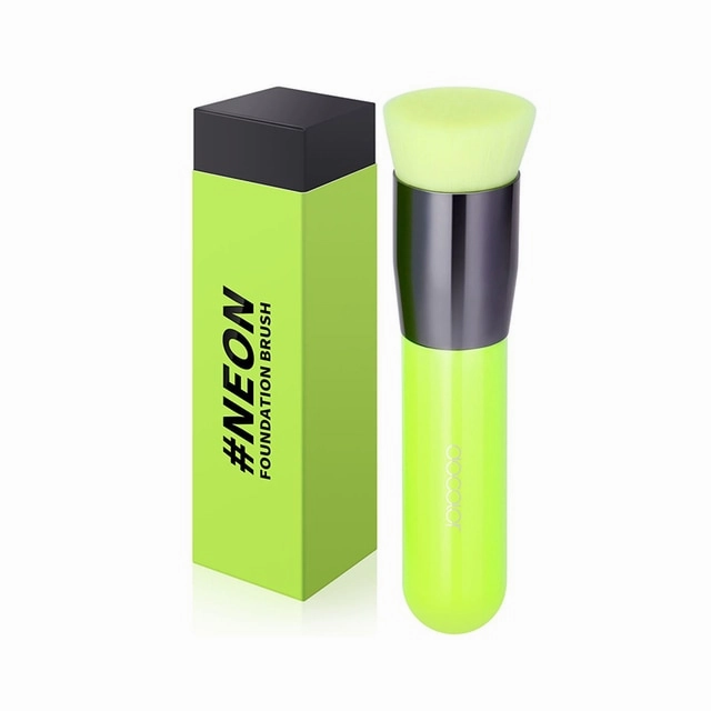 Docolor Professional Neon Green Makeup Brush Set Foundation Blending Face Powder Blush Concealers Eye Shadows Makeup Brush Set