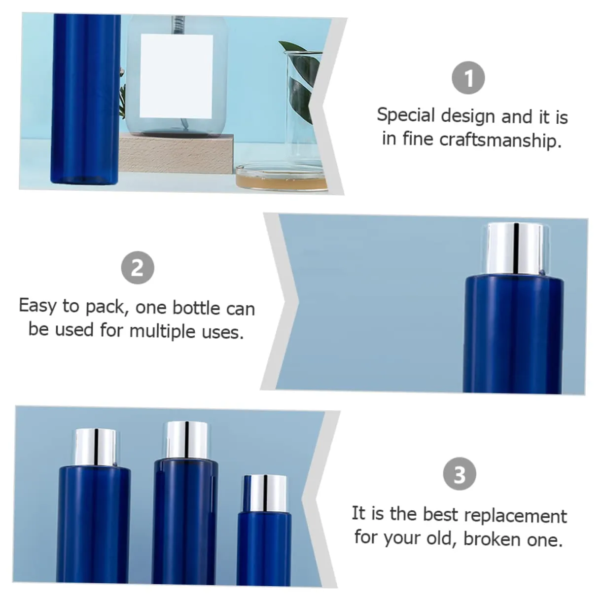 DOITOOL Purse Size Lotion Bottle to Refill 10pcs 100ml Empty Bottles for Foundation Liquid Packaging
