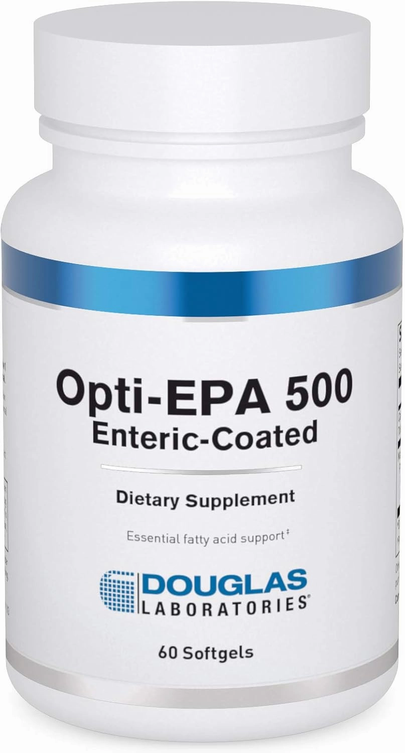 Douglas Laboratories Opti-EPA 500 | Enteric-Coated to Support Brain, Eyes, Pregnancy and Cardiovascular Health | 60 Softgels