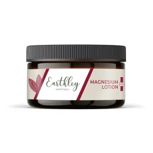 Earthley Wellness, Magnesium Lotion, Parent's Picks Award-Winner, Magnesium Cream for Promoting Relaxation, Rest & Muscle Recovery, Natural, Non-Itchy, Fast-Absorbing Formula (6oz, Original Lavender)