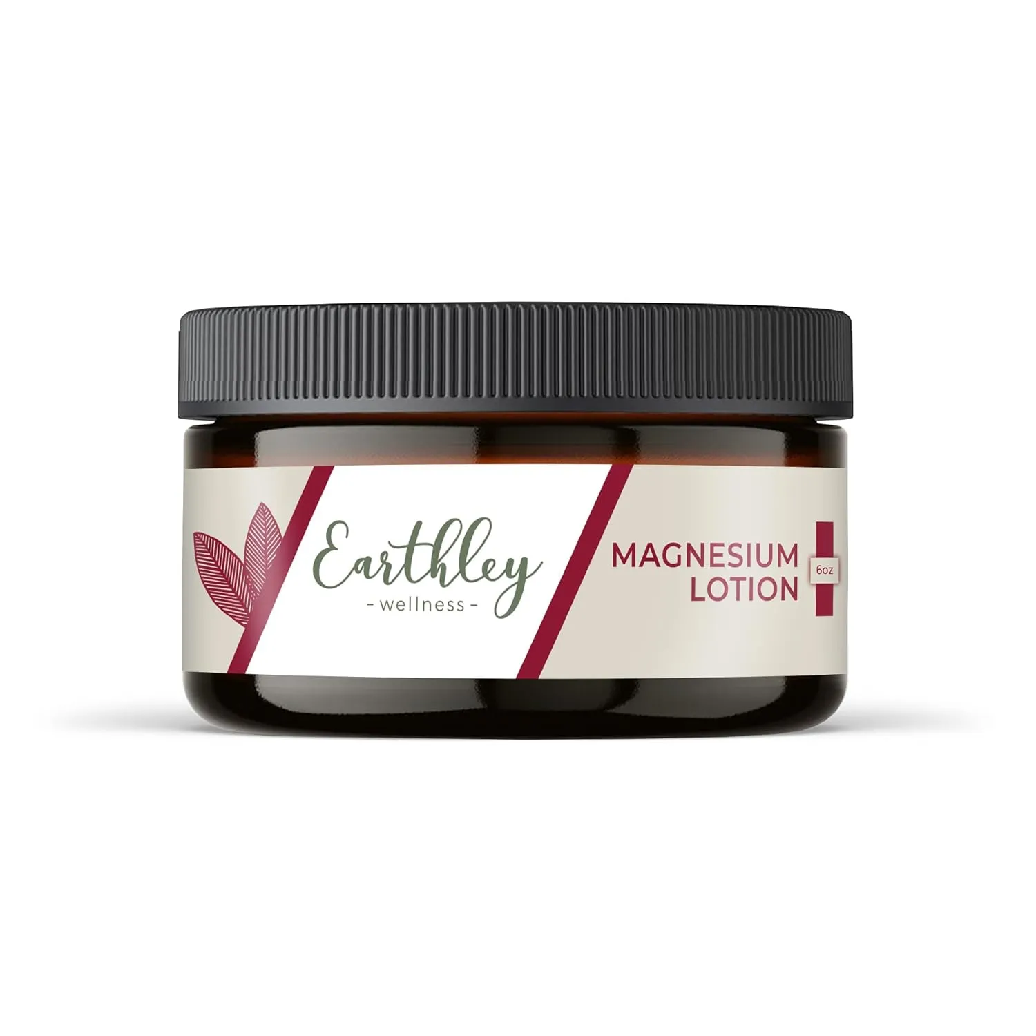 Earthley Wellness, Magnesium Lotion, Parent's Picks Award-Winner, Magnesium Cream for Promoting Relaxation, Rest & Muscle Recovery, Natural, Non-Itchy, Fast-Absorbing Formula (6oz, Original Lavender)