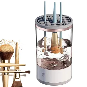 Electric Makeup Brush Cleaner,Portable Automatic USB Cosmetic Brushes Cleaner,2024 Automatic Spinning Makeup Brush Cleaner For All Size Makeup Brush,Ohyesbae Super-Fast Brush Cleaner Machine (A)