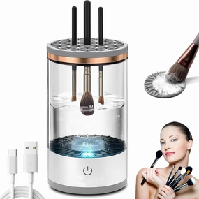 Electric Make up brush Cleaner, Efficient Brush Cleaner For All Types, Fit For All Size Makeup Brush, Cleaning Tools Suitable for Makeup Brushes (white, 002)