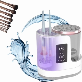 Electric Makeup Brush Cleaner, 3 in 1 Makeup Brush Cleaner and Dryer, 2025 Upgrade Portable Automatic USB Cosmetic Brushes Cleaner Tool Beauty Makeup Brush Type, Deep Clean