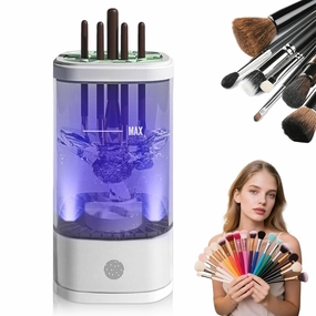 Electric Makeup Brush Cleaner, 7000 RPM Makeup Brush Cleaning Machine, Professional Makeup Brush Cleaning Machine & Efficient Cleaning, Suitable for All Brush Sizes