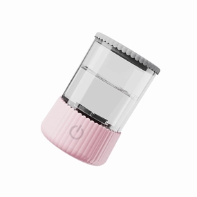Electric Makeup Brush Cleaner Brush Cleaning Washing Tool Plug in Portable Quickly Automatic Salon Supply for Women Female, pink