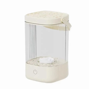 Electric Makeup Brush Cleaner, Deep Clean Brushes Blender Clearer Machine Eyeshadow Brush Cleaner Automatic Electric USB Power-Beige