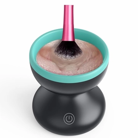 Electric Makeup Brush Cleaner Machine - Stocking Stuffers for Her, USB Powered, Automatic Makeup Brush Cleaner for Fast & Deep Cleaning - Portable Brush Cleaning Device Fit for All Size Makeup Brushes