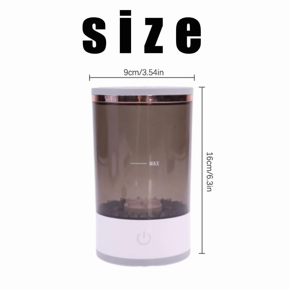 Electric Makeup Brush Cleaner Machine, Beauty Swirl Cosmetic Brush Cleaner, The Cozy Luna Brush Cleaner, Cozy Luna Makeup Brush Cleaner, Automatic Makeup Brush Cleaner (Plug-in,White)