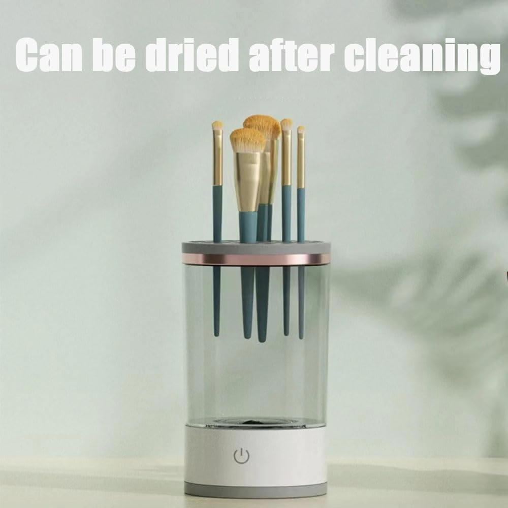 Electric Makeup Brush Cleaner Machine, Beauty Swirl Cosmetic Brush Cleaner, The Cozy Luna Brush Cleaner, Cozy Luna Makeup Brush Cleaner, Automatic Makeup Brush Cleaner (Plug-in,White)