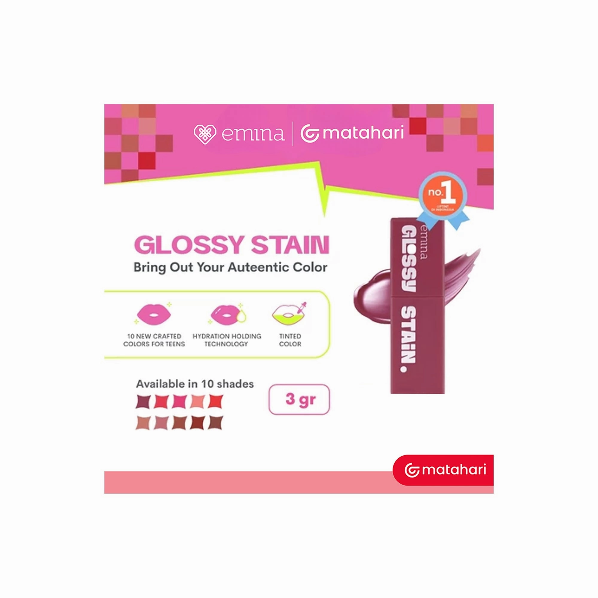 Emina Glossy Stain 07 French Vanilla 3 g