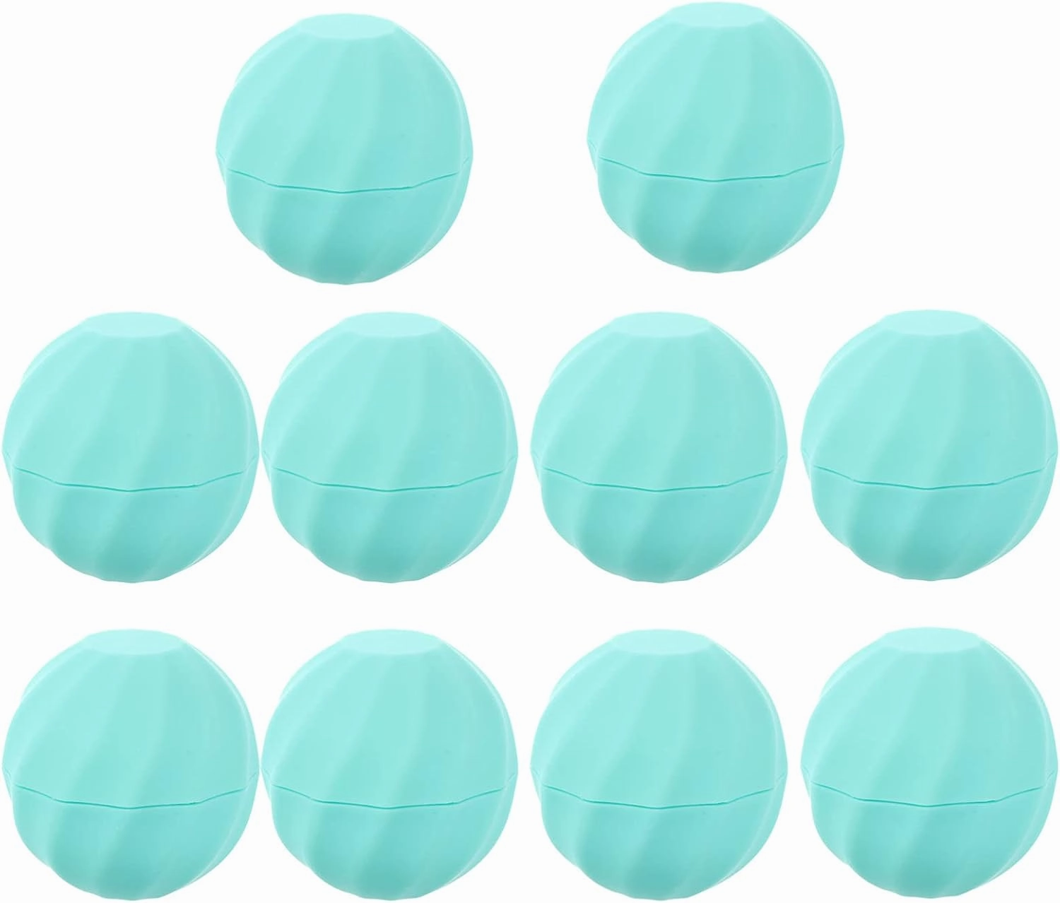 Empty Lip Balm Container, 10pcs Refillable Lip Gloss Sphere Lipstick Makeup Samples Holder for Lip Gloss (Blue)