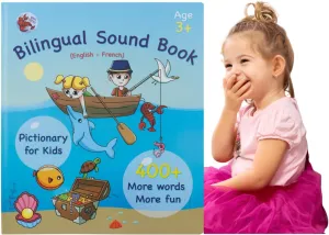 English and French ABC Learning for Children, Interactive Kids Book, Fun Educational Toy to Learn Letters and Words, Bilingual AudioBook for Toddlers (Ages 3 ) Boys / Girls