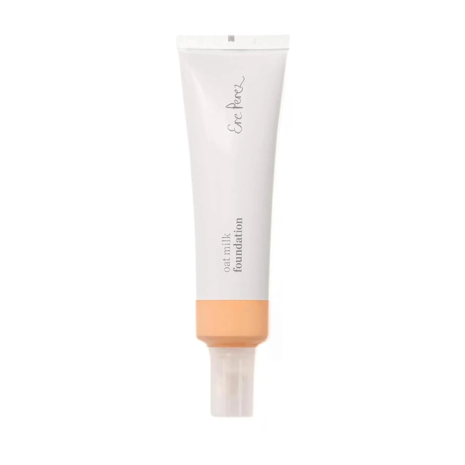 Ere Perez - Natural Oat Milk Liquid Foundation | Breathable, Buildable, Med-Full Coverage, Dewy | Peach Extract, Vitamin E | Vegan, Cruelty-Free, Clean Beauty (Malt | light-med neutral, 1fl oz | 30mL)