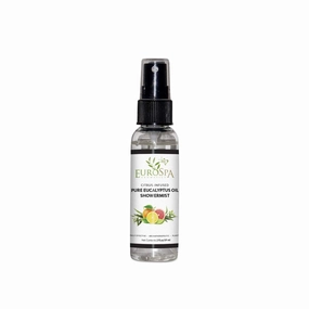 EuroSpa Aromatics Pure Eucalyptus Oil ShowerMist and Steam Room Spray, All-Natural Premium Aromatherapy Essential Oils - Citrus Infused, 2oz