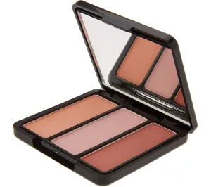EVE PEARL Blush Trio Blush Palette Everyday Natural Looking Long Lasting Makeup Vitamin E Skincare- Sassy Cheeks