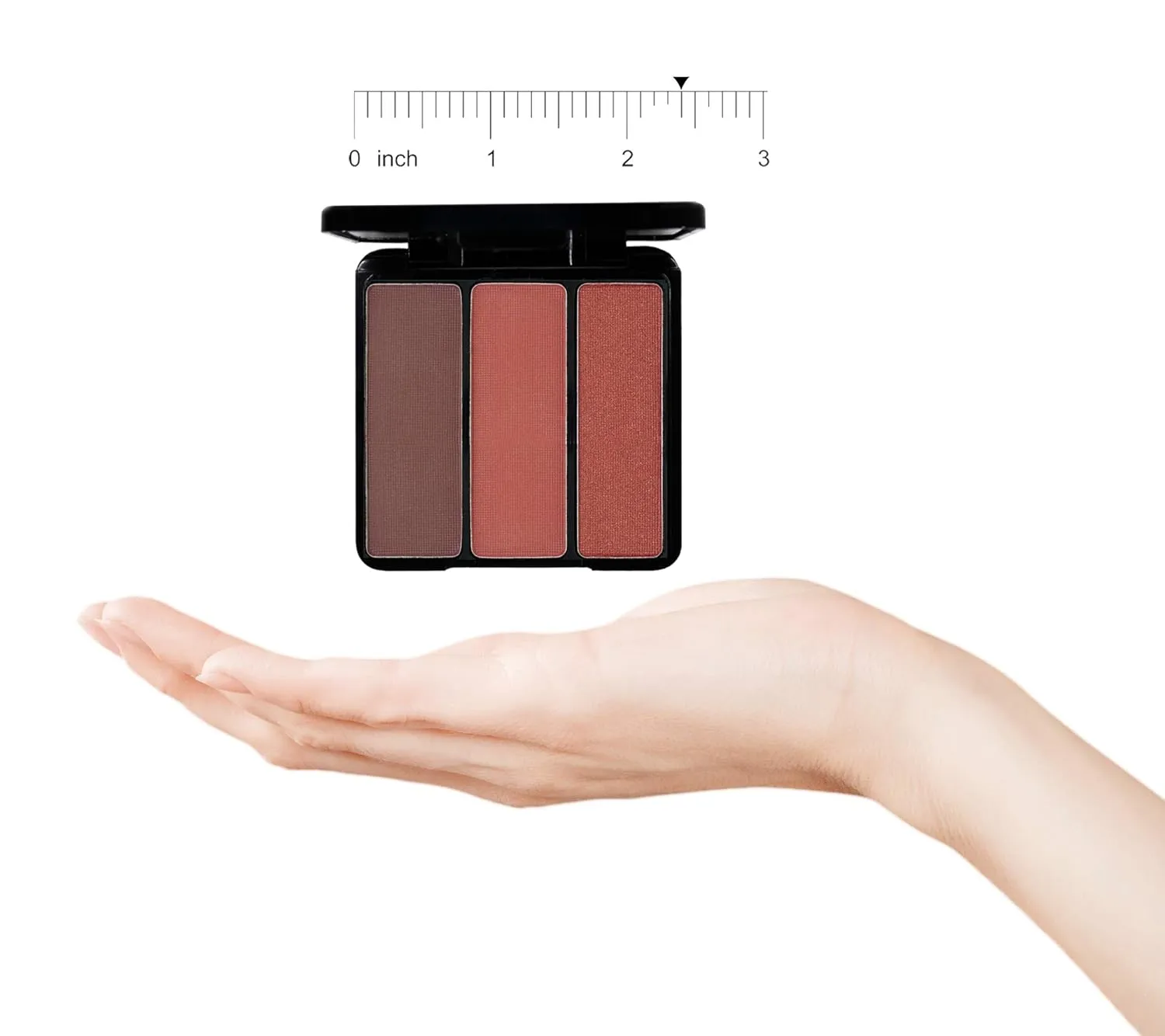 EVE PEARL Blush Trio Blush Palette Everyday Natural Looking Long Lasting Makeup Vitamin E Skincare- Sin-Amon Cheeks