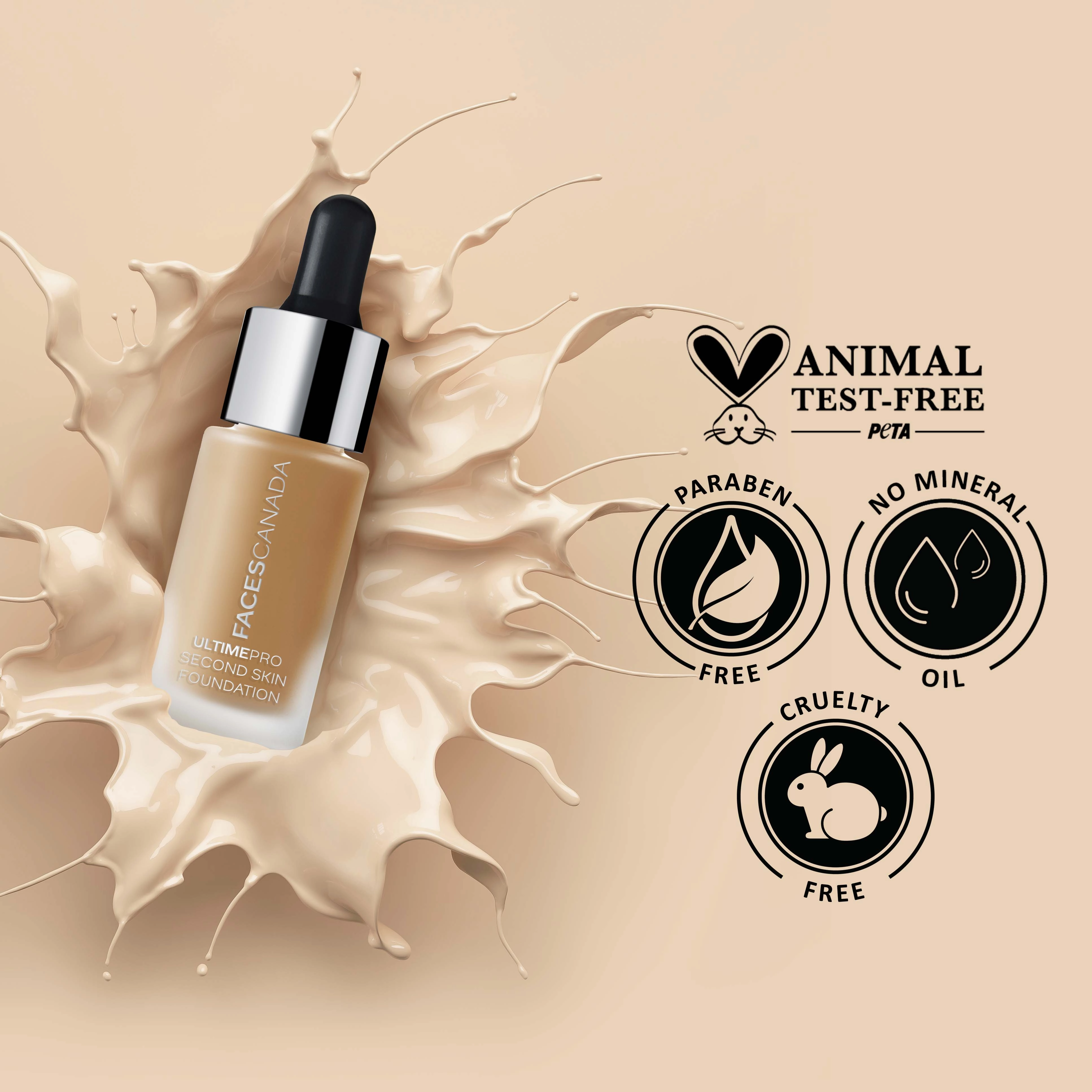 Faces Canada UltimePro Second Skin Foundation Soft Sand 041 (15 ml)