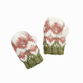 Fairisle Knit Mittens, Pastel | Baby & Kids Accessory