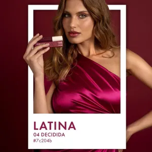 FARMASi Glossy Lip Gloss Latina 04 DECIDIDA - High Shine & Hydrating Finish 5.5ml/0.18flOz