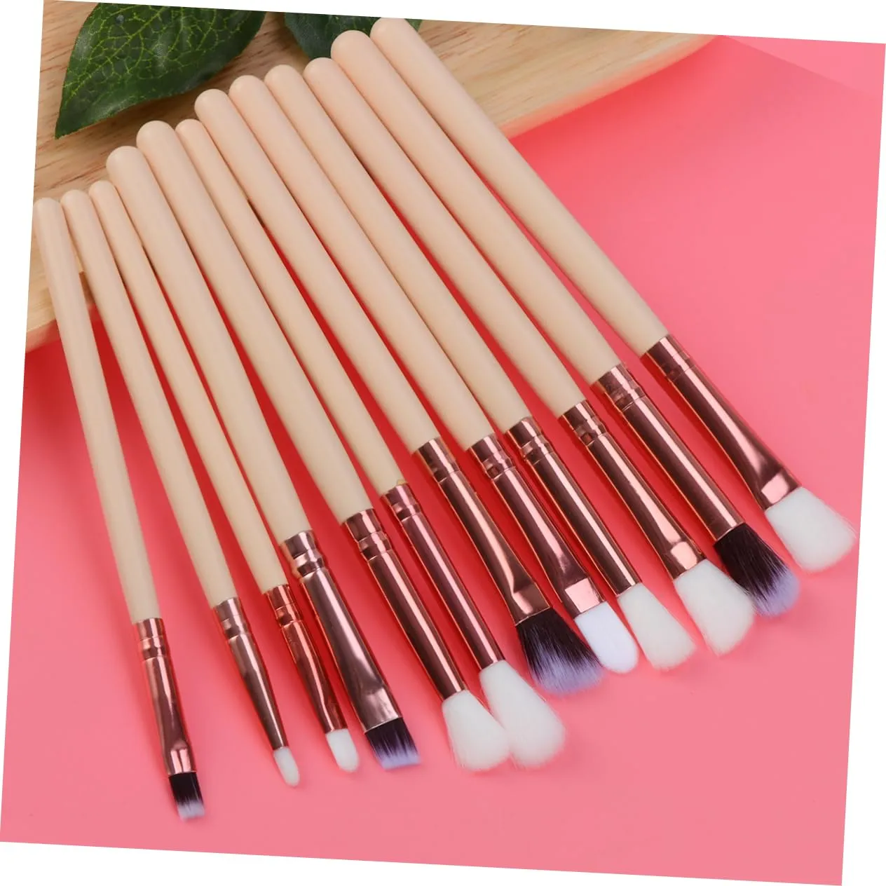 FRCOLOR 36pcs Professional Eye Makeup Brush Set Foundation Eyeshadow Eyeliner and Lip Brushes for Application Premium Synthetic Hair for Daily and Skin Color
