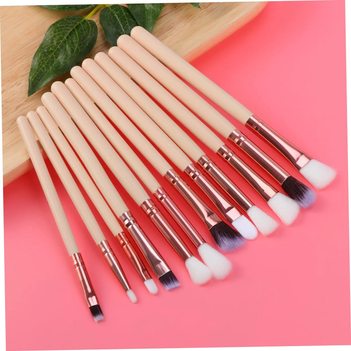 FRCOLOR 36pcs Professional Eye Makeup Brush Set Foundation Eyeshadow Eyeliner and Lip Brushes for Application Premium Synthetic Hair for Daily and Skin Color