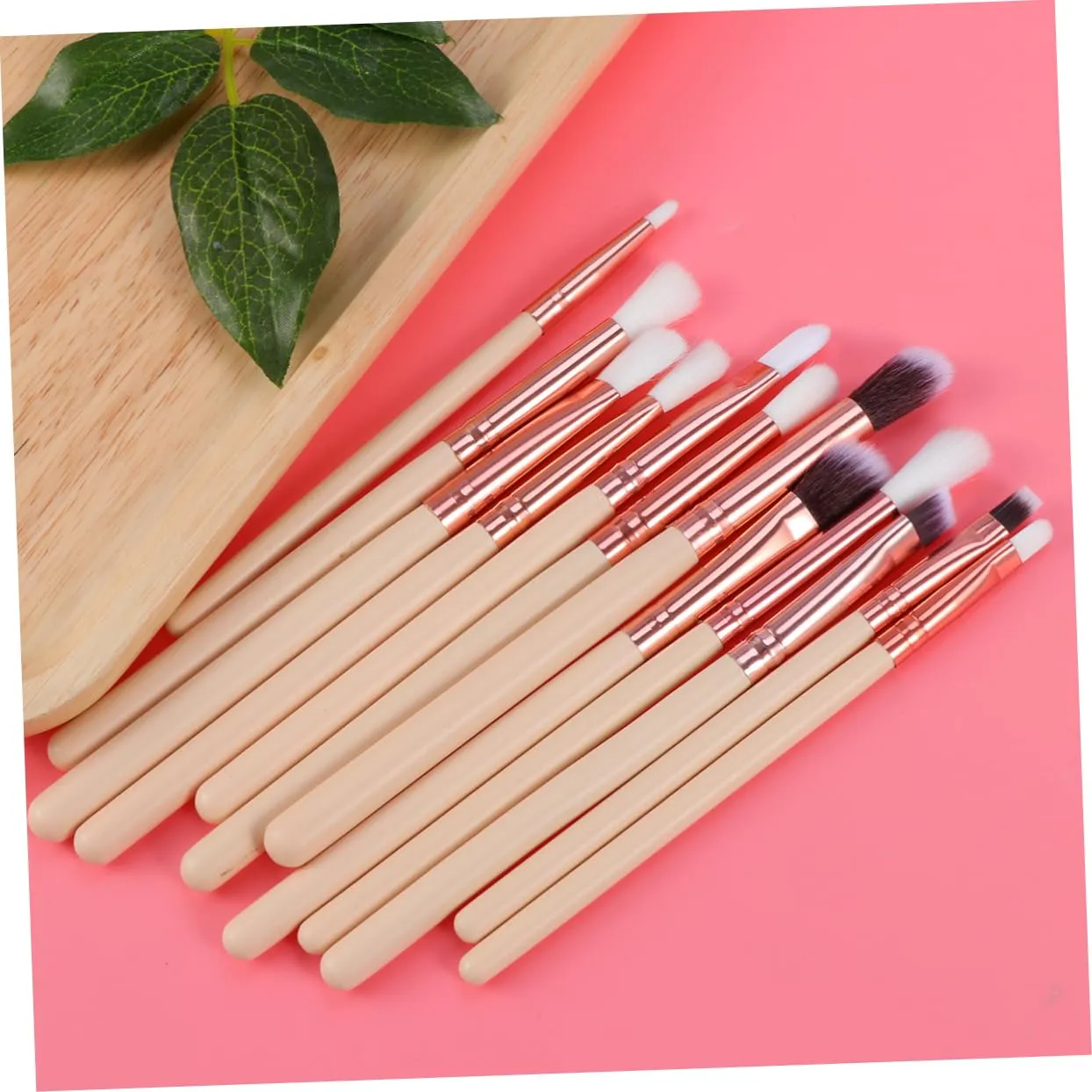 FRCOLOR 36pcs Professional Eye Makeup Brush Set Foundation Eyeshadow Eyeliner and Lip Brushes for Application Premium Synthetic Hair for Daily and Skin Color