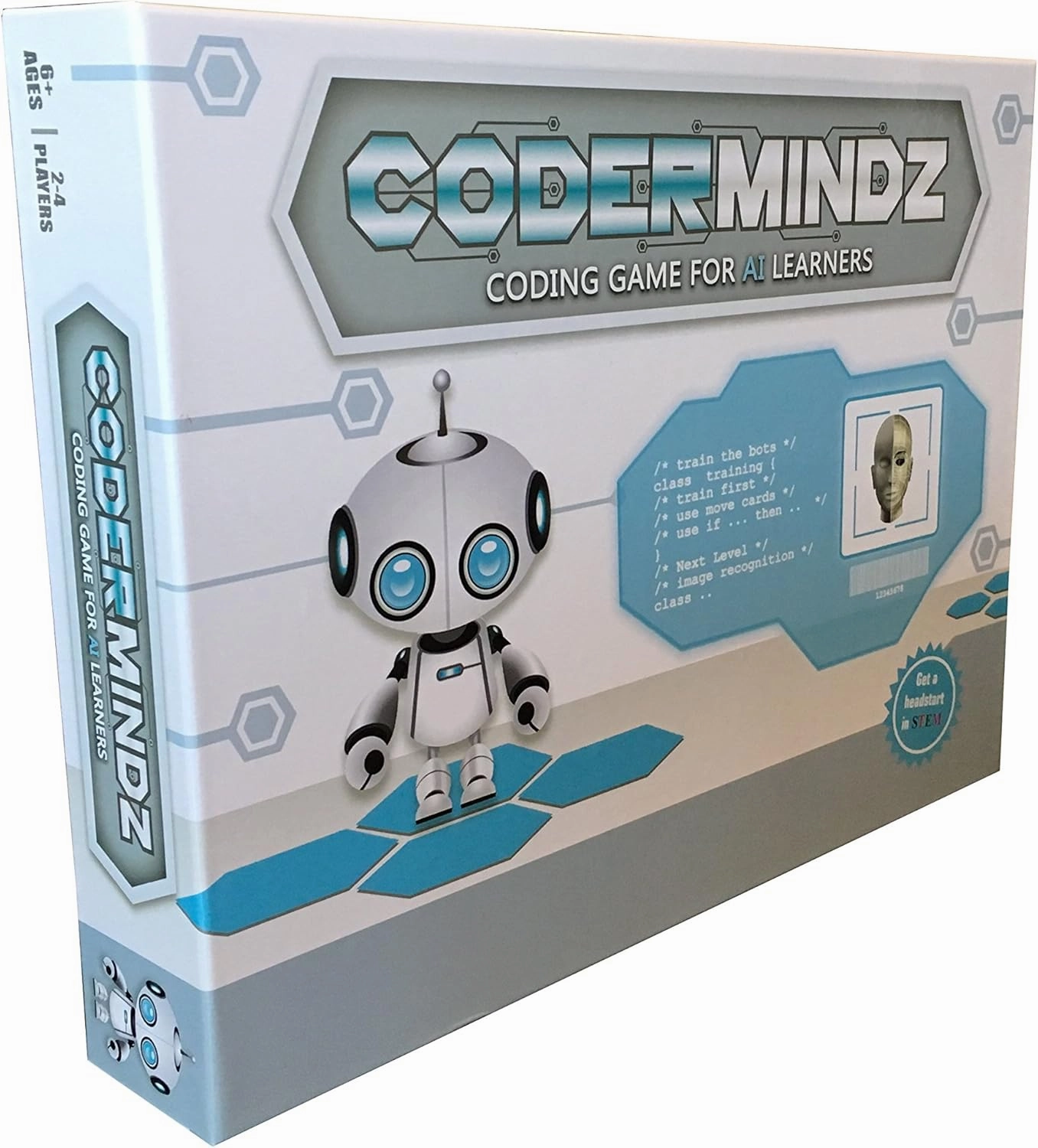Game for AI Learners! NBC Featured: First Ever Board Game for Boys and Girls Age 6 . Teaches Artificial Intelligence and Computer Programming Through Fun Robot and Neural Adventure!
