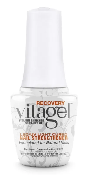 Gelish MINI Vitagel Recovery Nail Strengthener - Strengthening Polish, Base Coat, Fortifies and Repairs Weak, Thin, and Brittle Nails (0.3 oz)