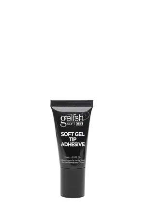 Gelish Soft Gel Tip Adhesive in a Tube – Strong & Long-Lasting Nail Glue for Soft Gel Tips, Precision Applicator, Easy to Use for Professional Nail Extensions (15mL)
