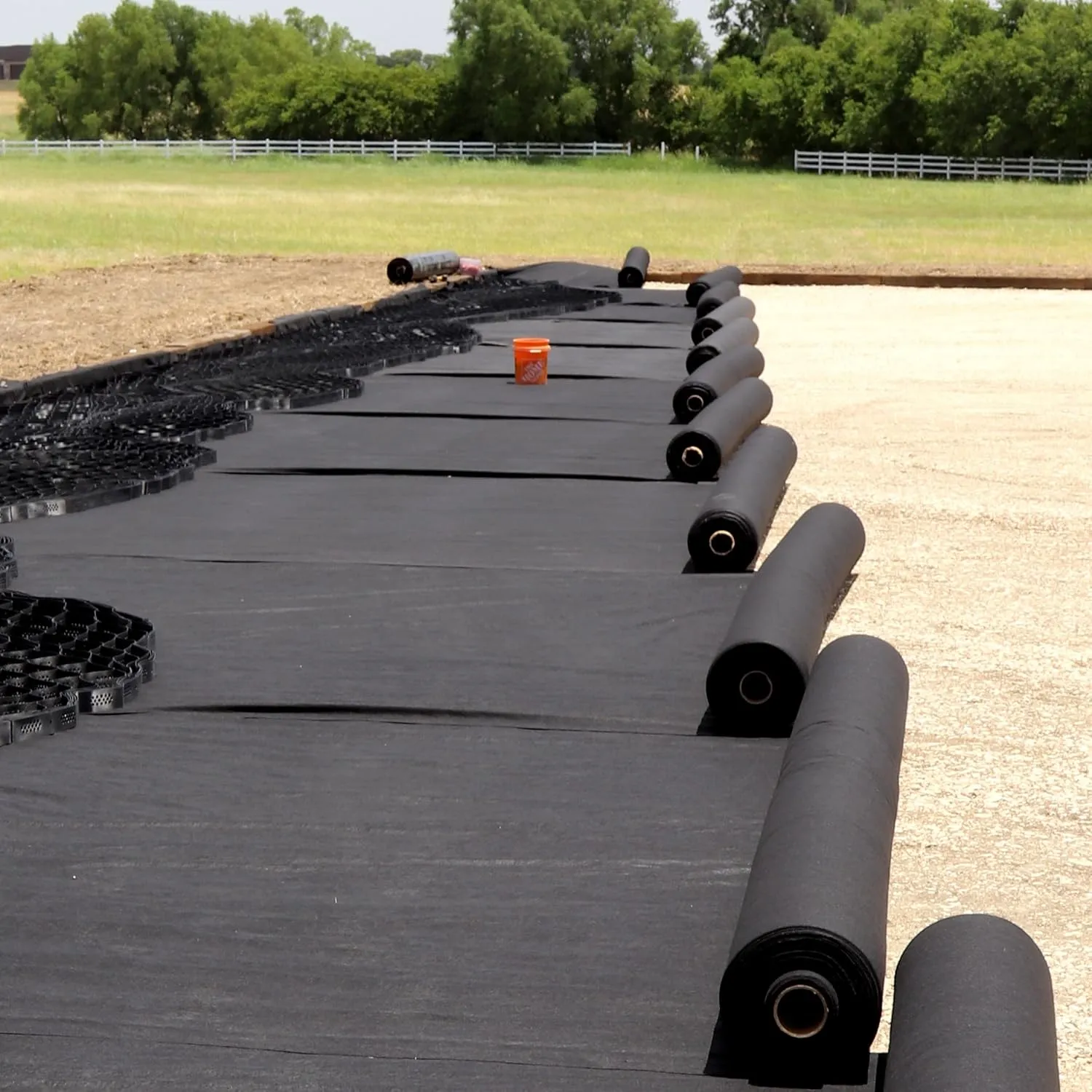 Geotextile Fabric Ground Cover - Weed Barrier Fabric Heavy Duty - Durable Driveway Fabric Underlayment for Gravel, Arenas, Turnouts, Paddocks - Non Woven Geotextile Fabric 6oz 3.125ft x 40ft Per Roll
