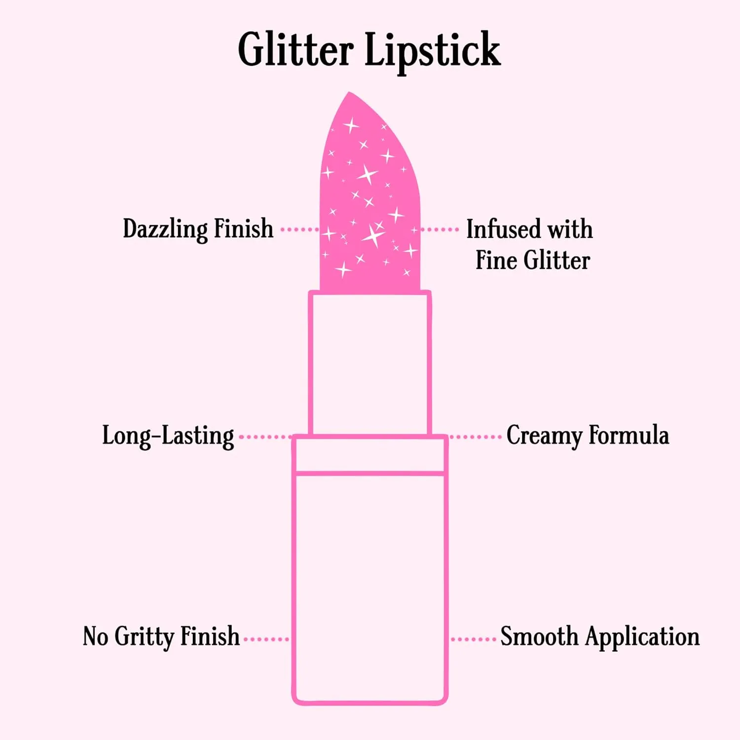Gerard Cosmetics Glitter Lipstick (DM Me), Purple Lipstick with Sparkling Metallic Glitter, Long Lasting, Smooth Formula, Highly Pigmented Opaque Color, Cruelty Free & Made in USA