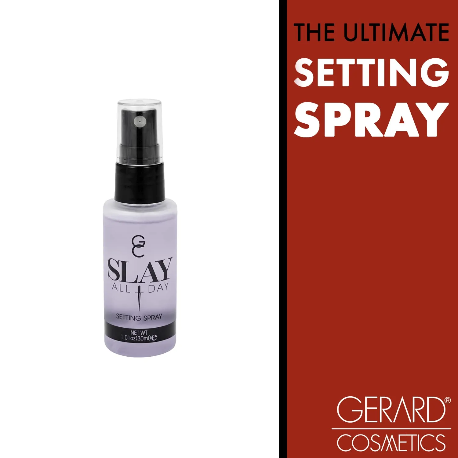 Gerard Cosmetics Makeup Setting Spray Mini (Lavender), Slay All Day Scented Makeup Finishing Spray, Oil Control, Matte Finish, Cruelty Free, Made USA 30 mL (1.01 oz)