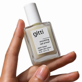 gitti Smoothing Nail Primer I Plant-based, Non-Toxic, 30-Free, Based On Natural Origin Ingredients, Cruelty-Free, Vegan I Strengthens Nails, Smooths and Evens Out Nail Surface, Clear (0.5 fl oz)