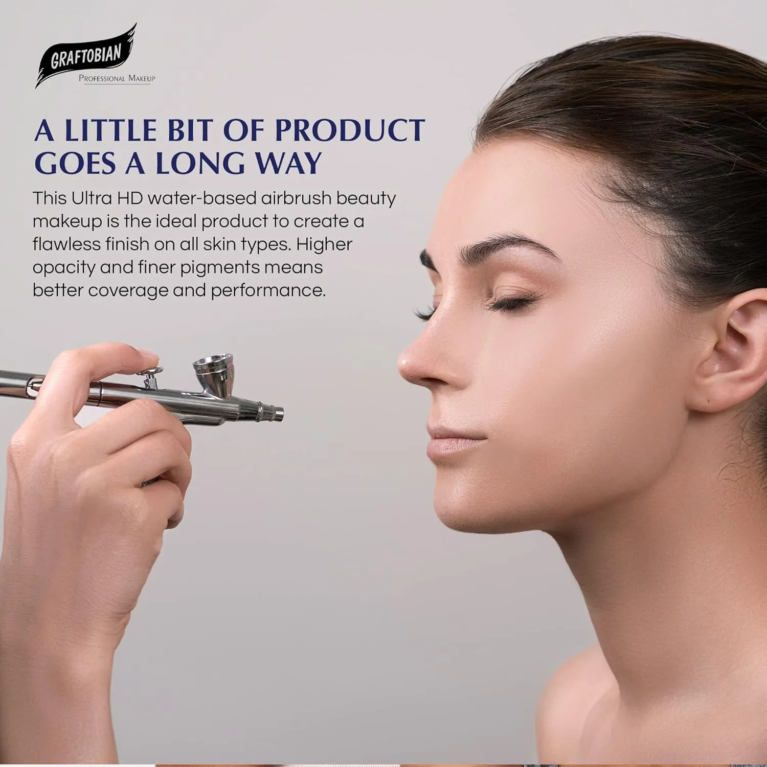 GlamAire Airbrush Makeup by Graftobian - High Definition Airbrush Foundation, Professional Formula for Long-Lasting Wear, For Makeup Artists and Beauty Aficionados, Made in USA, Temptress